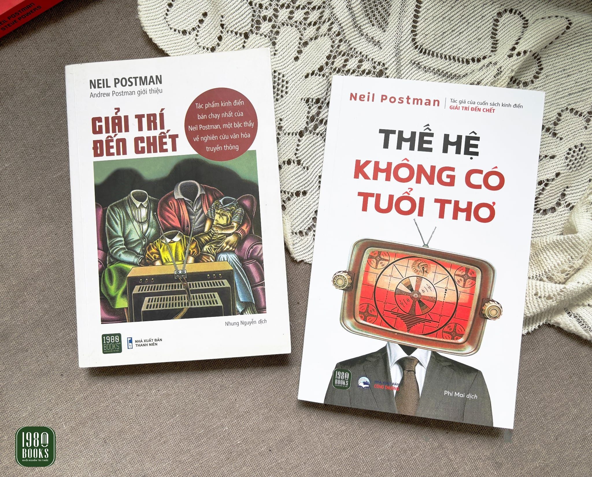  Combo sách kinh điển của Neil Postman: Giải trí đến chết + Thế hệ không có tuổi thơ 