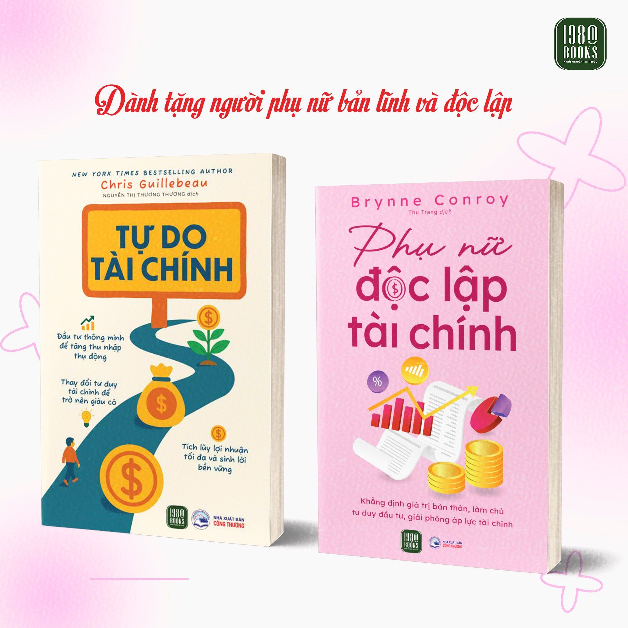 Combo sách dành cho người phụ nữ hiện đại: Tự do tài chính + Phụ nữ độc lập tài chính 
