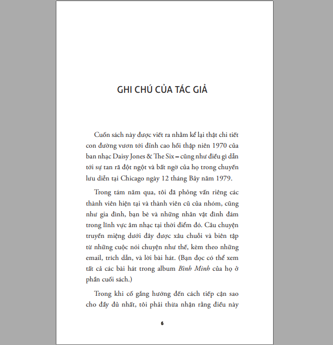  [Sách mới] DAISY JONES & THE SIX - LỬA RỰC VÀ TRO TÀN (Taylor Jenkins Reid) 