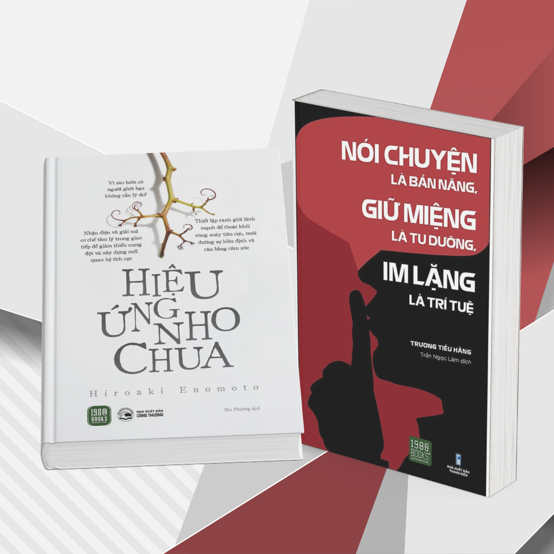  Combo 2 cuốn: Hiệu ứng nho chua + Nói chuyện là bản năng, giữ miệng là tu dưỡng, im lặng là trí tuệ 