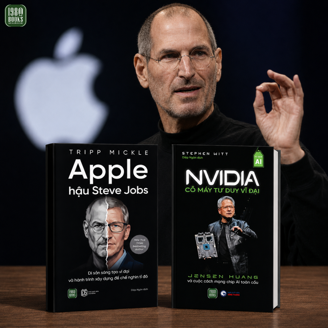  Combo 2 cuốn: Apple hậu Steve Jobs + Nvidia - Cỗ máy tư duy vĩ đại 