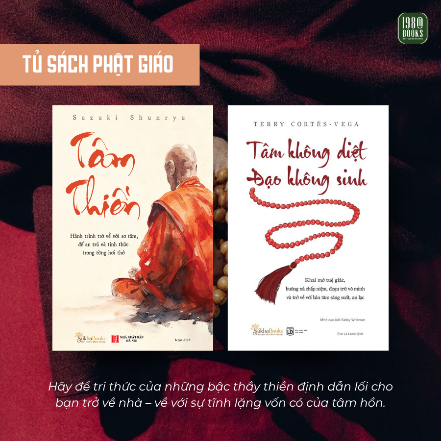  Combo 2 cuốn: Tâm không diệt đạo không sinh + Tâm thiền 
