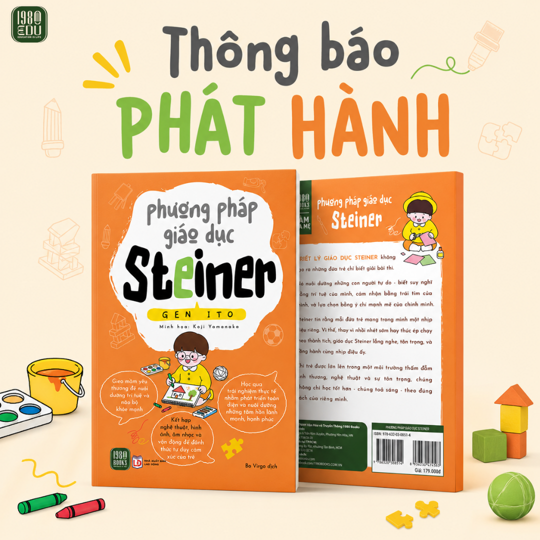  Sách mới - Phương pháp giáo dục Steiner 
