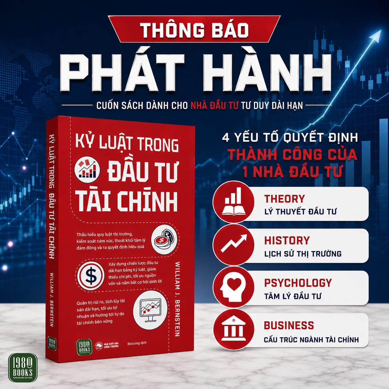  Sách mới tháng 5 - Kỷ luật trong đầu tư tài chính 