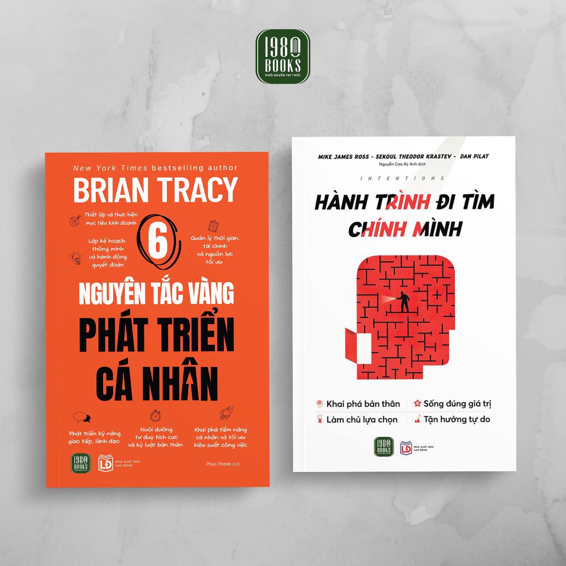  Combo 2 cuốn: Intentions - Hành trình đi tìm chính mình + 6 nguyên tắc vàng phát triển cá nhân 