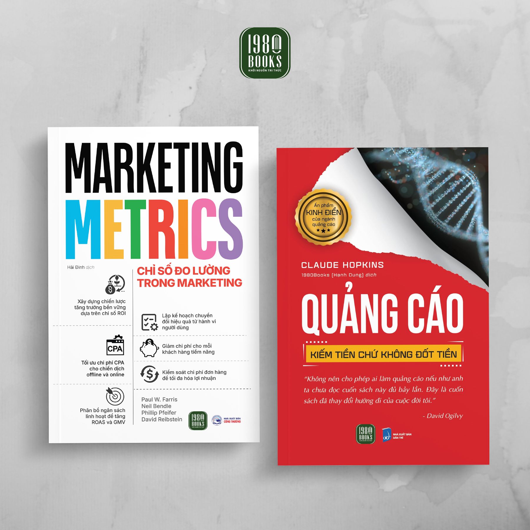  Combo 2 cuốn ấn phẩm "kinh điển" của ngành quảng cáo: Marketing Metrics - Chỉ số đo lường trong Marketing + Quảng cáo kiếm tiền chứ không đốt tiền 