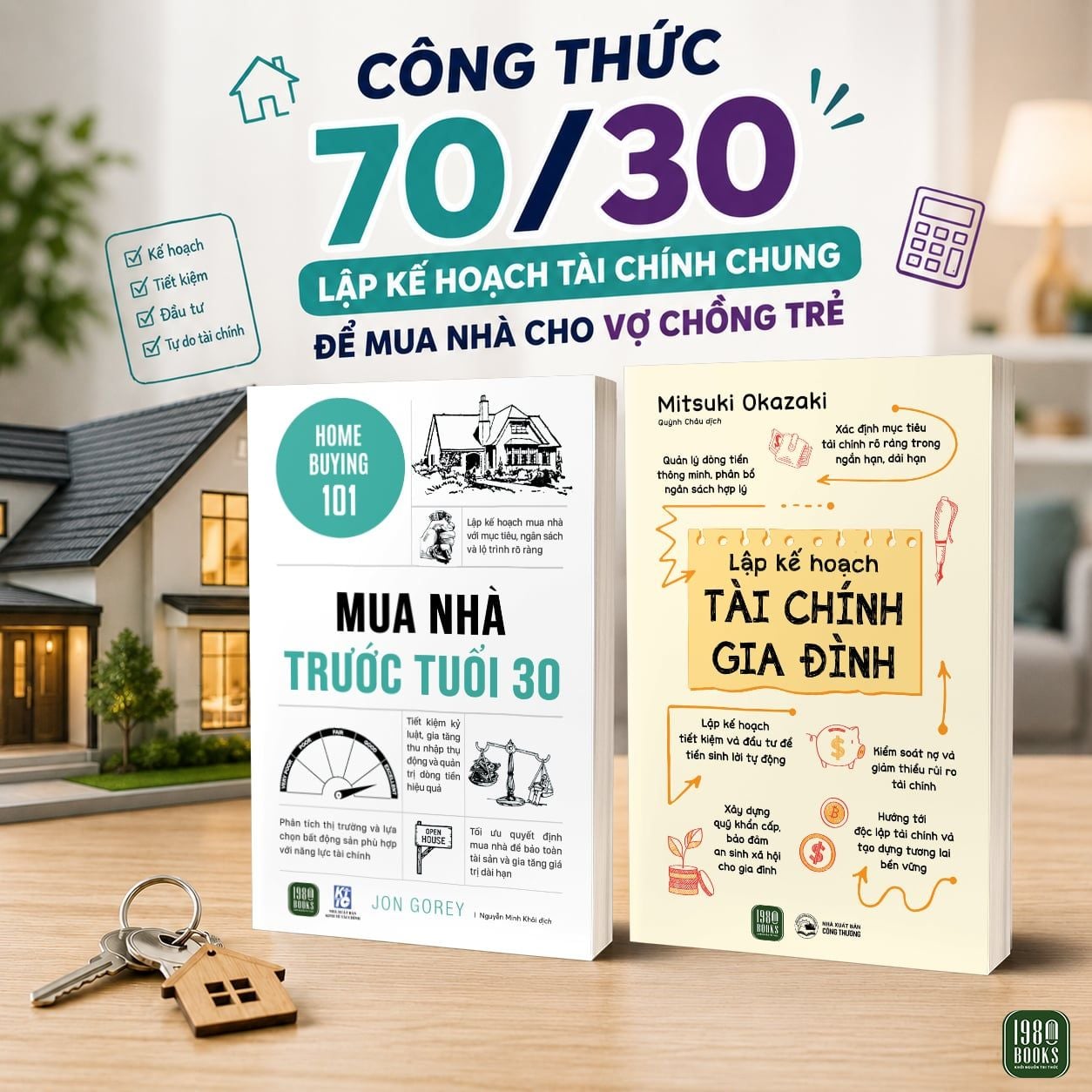  Combo 2 cuốn: Lập kế hoạch tài chính gia đình + Mua nhà trước tuổi 30 