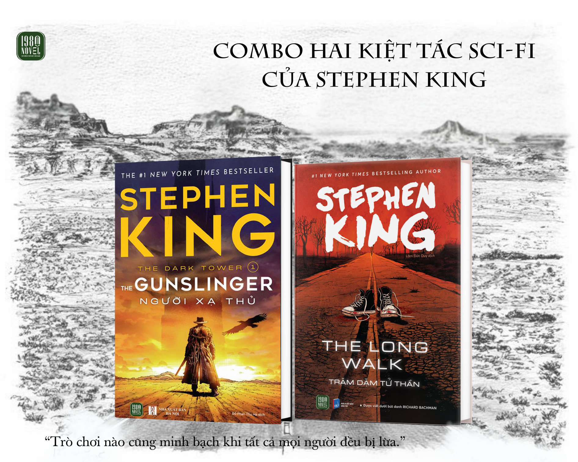  [Combo 2] Người xạ thủ + Trăm dặm tử thần (Stephen King) 