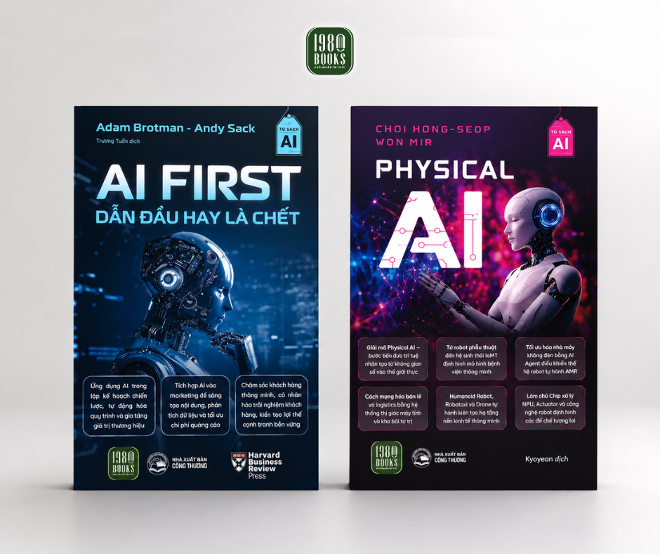  Combo 2 cuốn sách AI FIRST + PHYSICAL AI 