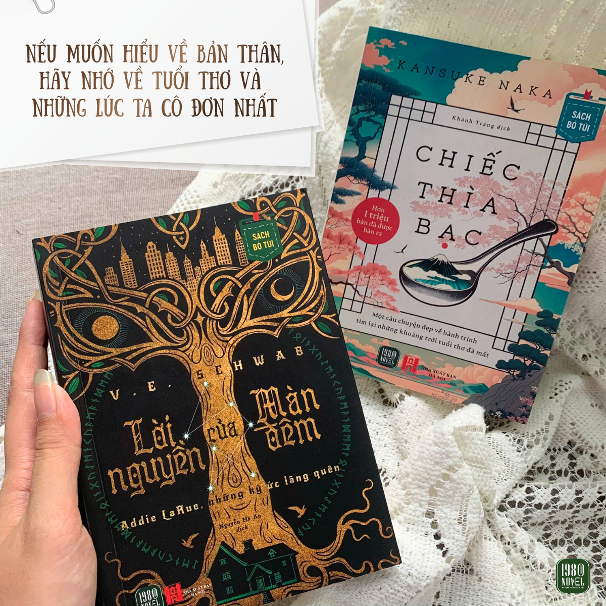  Combo 2 Sách bỏ túi - Chiếc thìa bạc + Lời nguyền của màn đêm 