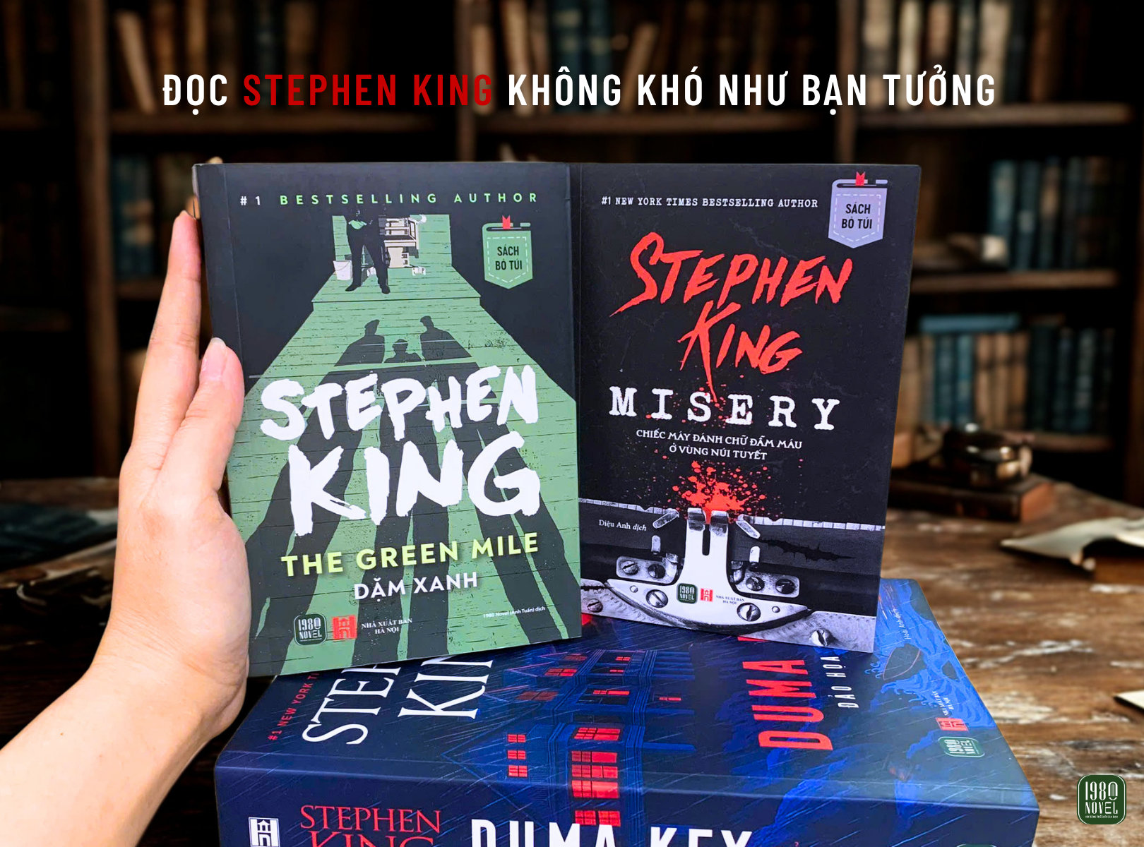  Combo 2 SBT - Dặm xanh + Misery - Chiếc máy đánh chữ đẫm máu ở vùng núi tuyết 