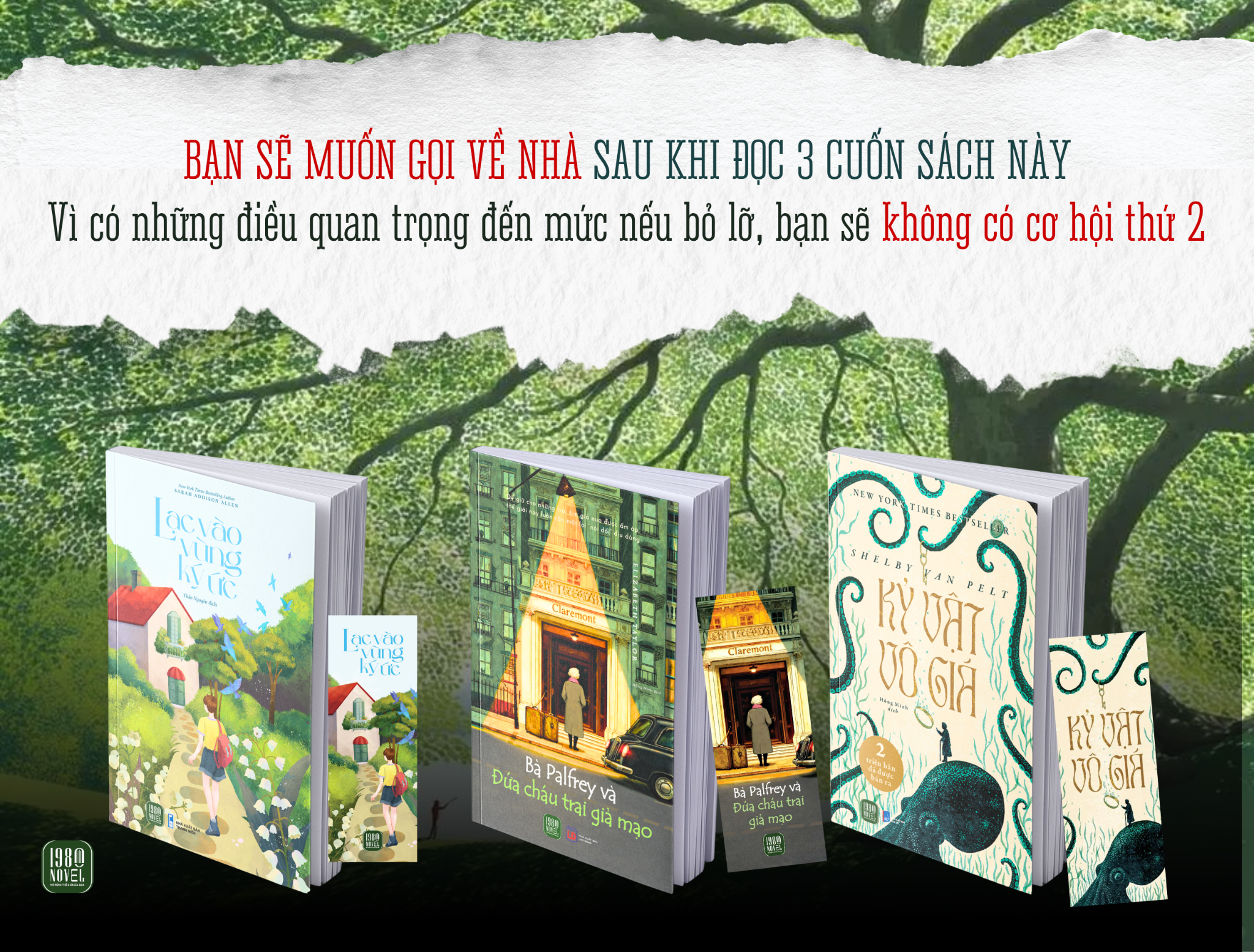 Combo 3 - Kỷ vật vô giá + Lạc vào vùng ký ức + Bà Palfrey và đứa cháu trai giả mạo 