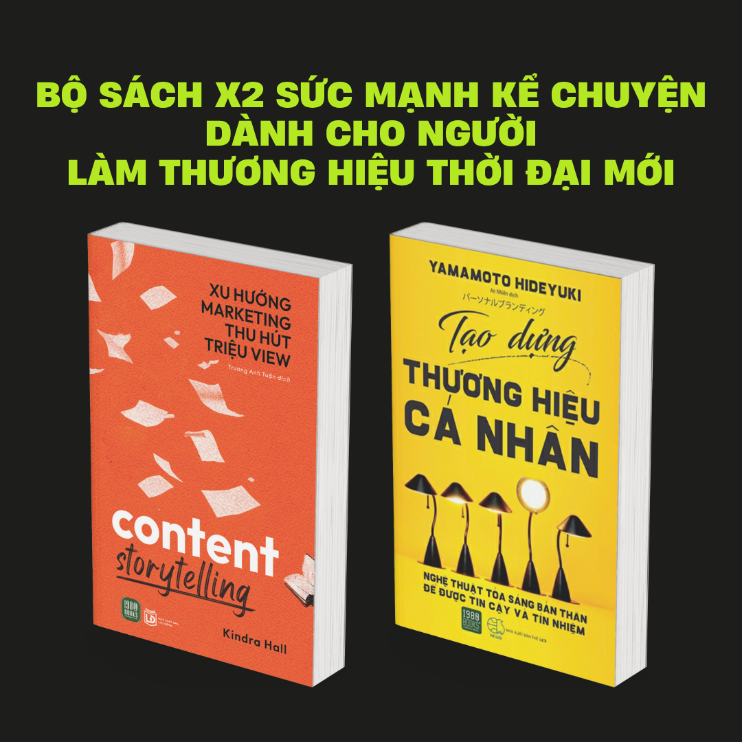  Combo 2 cuốn Content Storytelling + Tạo dựng thương hiệu cá nhân 