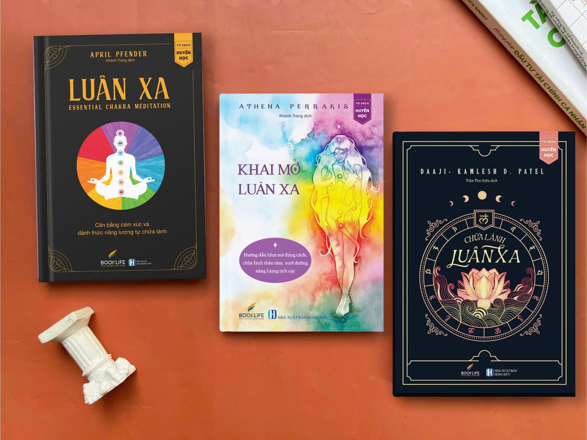  Combo 3 cuốn sách Khai mở luân xa + Luân xa + Chữa lành luân xa 