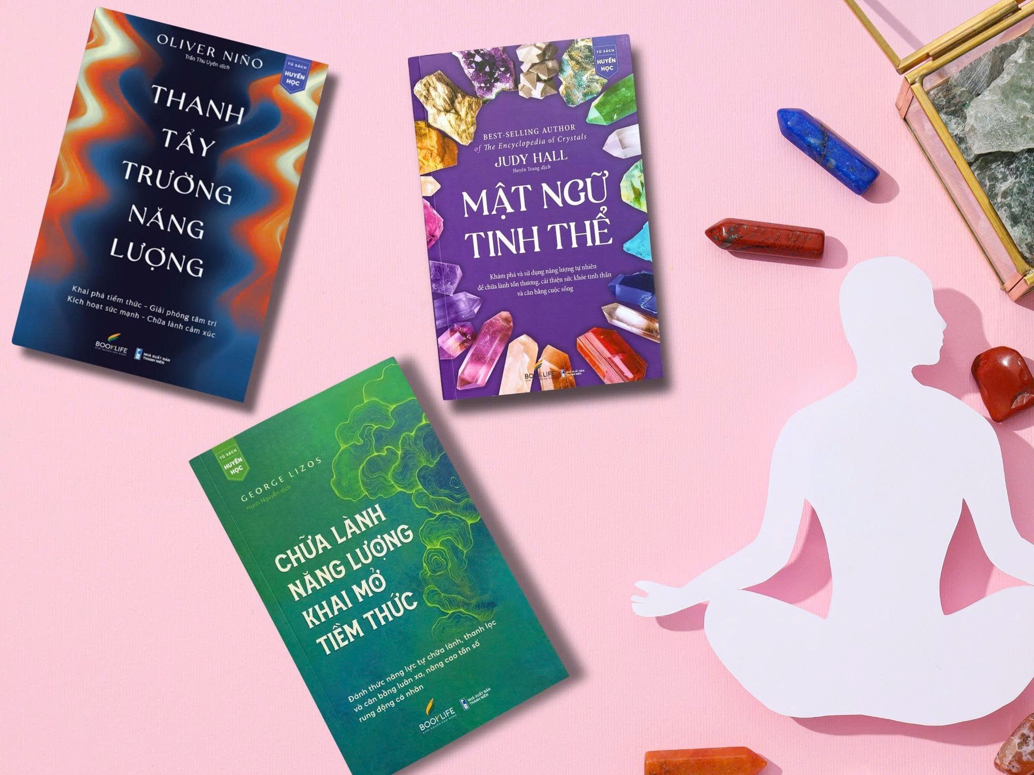  Combo 3 cuốn sách: Thanh tẩy trường năng lượng + Mật ngữ tinh thể + Chữa lành năng lượng khai mở tiềm thức 