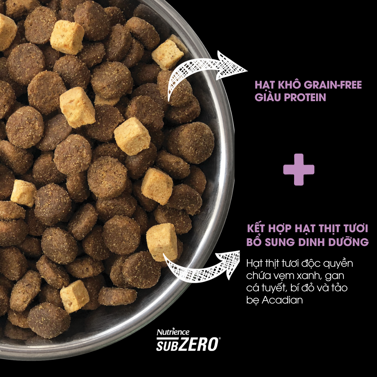  NT Subzero cho Chó - Thịt lợn, táo và rau củ quả tự nhiên (Cho mọi giống chó ở mọi lứa tuổi) 