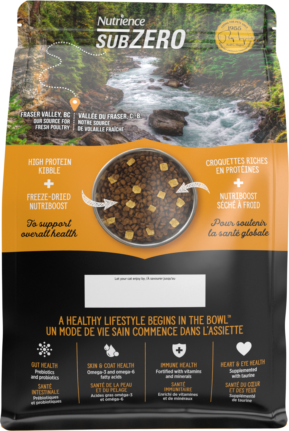  NT Subzero cho Mèo - Gà tây, cá hồi, cá trích, cá tuyết và rau củ quả tự nhiên (Cho mọi giống mèo ở mọi lứa tuổi) 