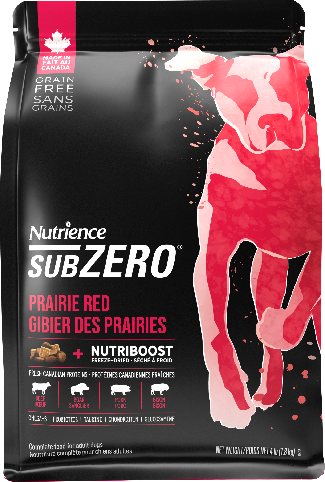  NT Subzero cho Chó - Thịt bò, thịt cừu, lợn rừng, cá hồi, cá tuyết và rau củ quả tự nhiên (Cho mọi giống chó ở mọi lứa tuổi) 