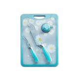 Bộ dao thớt hoa 4 món