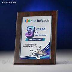 Bảng vinh danh gỗ đồng BVDGD012 (2 size)