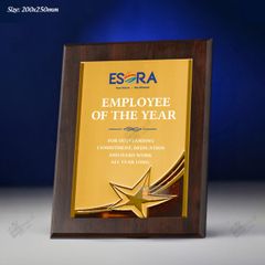 Bảng vinh danh gỗ đồng BVDGD012 (2 size)