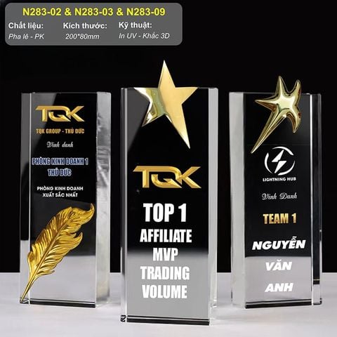 Bộ cúp vinh danh quản lý xuất sắc N283