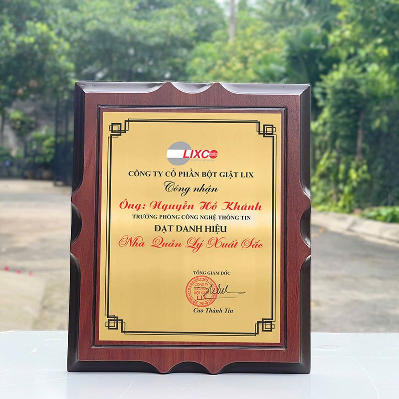 Bảng vinh danh quản lý cấp cao BVD-001