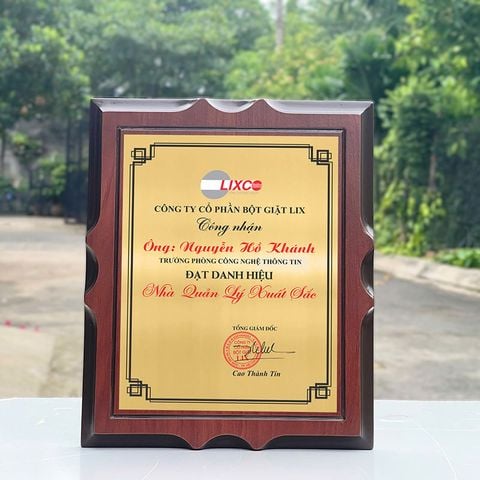 Bảng vinh danh gỗ hợp kim BVD-001