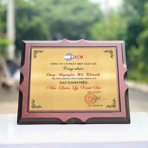 Bảng vinh danh gỗ hợp kim BVD-001