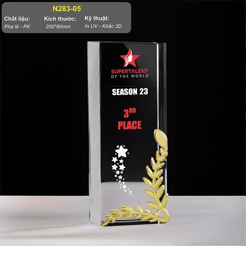 Bộ cúp vinh danh quản lý xuất sắc N283