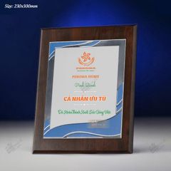 Bảng vinh danh gỗ đồng BVDGD012 (2 size)