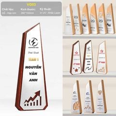 Cúp vinh danh gỗ hợp kim VG03