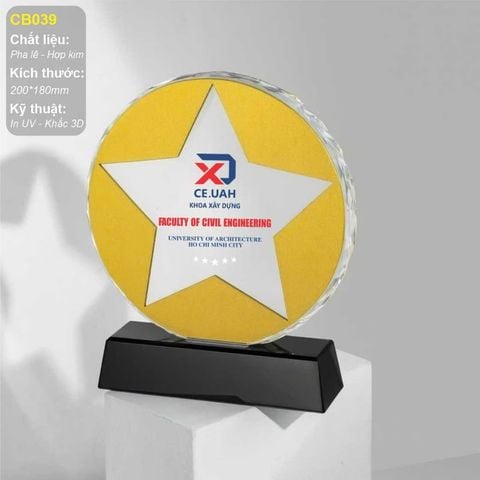 Kỷ niệm chương pha lê nhân viên xuất sắc CB039