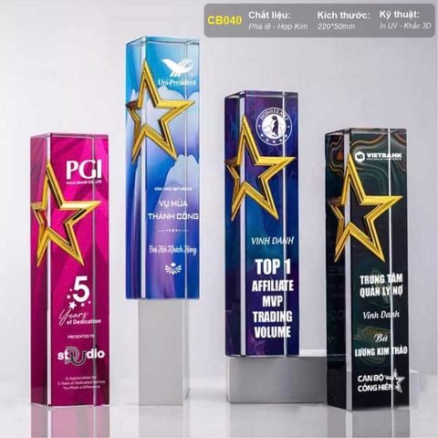 Cúp vinh danh quản lý xuất sắc CB040