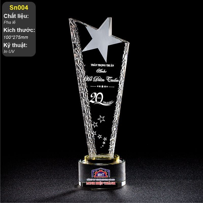 Cúp vinh danh quản lý xuất sắc SN004