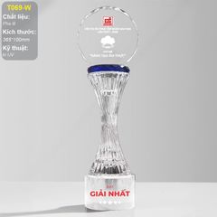 Cúp vinh danh pha lê quản lý xuất sắc T069 (5 loại)