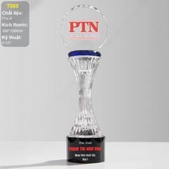 Cúp vinh danh pha lê quản lý xuất sắc T069 (5 loại)
