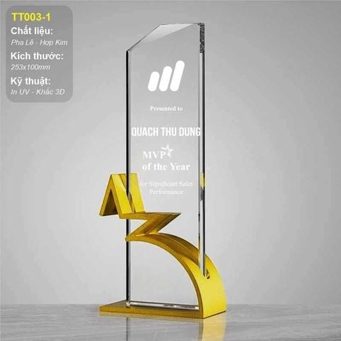 Cúp vinh danh ngôi sao Titan TT003