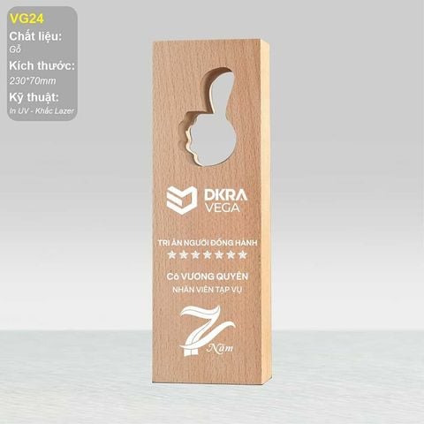 Cúp vinh danh gỗ VG24