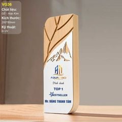 Cúp vinh danh gỗ hợp kim VG36