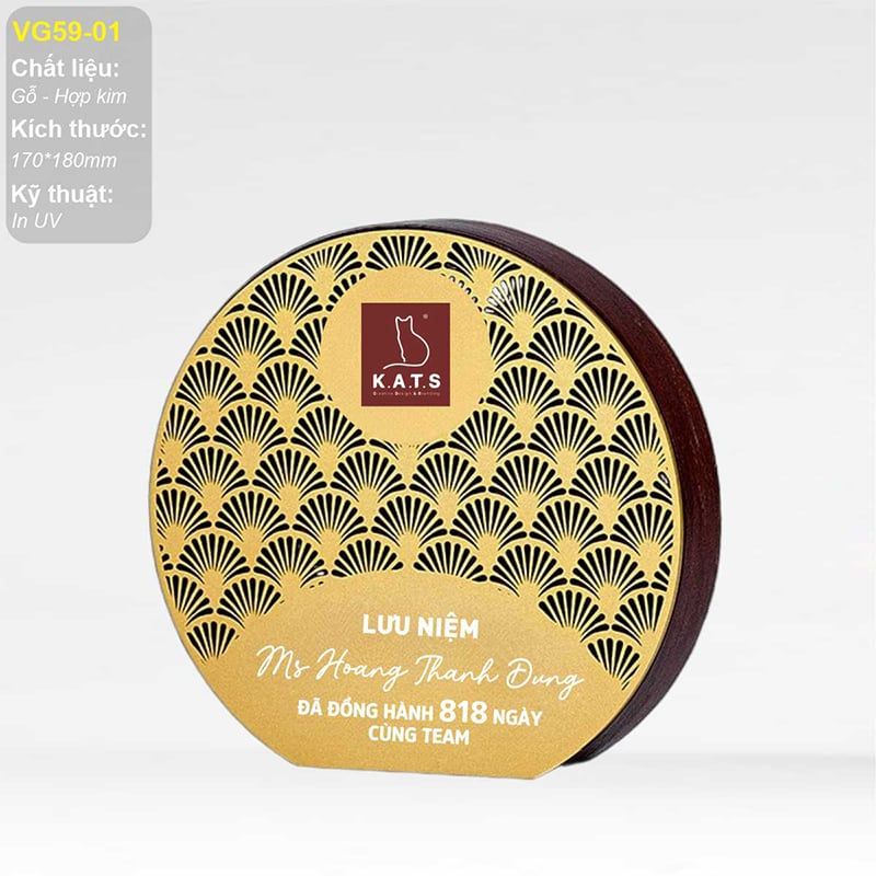 Kỷ niệm chương gỗ hợp kim VG59