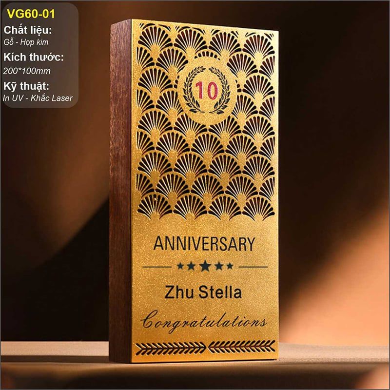 Bộ Cúp vinh danh gỗ hợp kim VG60 (14 mẫu)