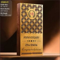 Bộ Cúp vinh danh gỗ hợp kim VG60 (14 mẫu)