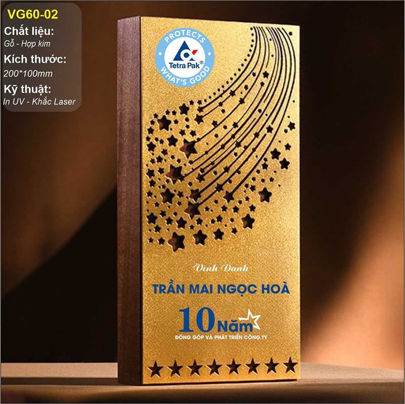Bộ Cúp vinh danh gỗ hợp kim VG60 (14 mẫu)