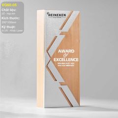 Bộ Cúp vinh danh gỗ hợp kim VG60 (14 mẫu)