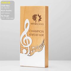 Bộ Cúp vinh danh gỗ hợp kim VG60 (14 mẫu)