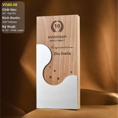 Bộ Cúp vinh danh gỗ hợp kim VG60 (14 mẫu)
