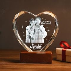 Chân dung 3d trái tim kim cương 3D-Heart (3 Size)