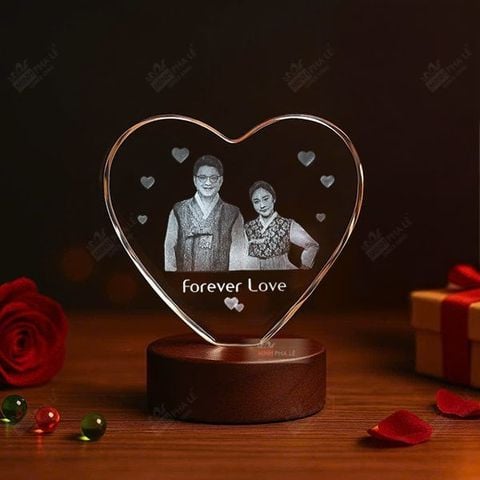 Chân dung 3d khối trái tim tình yêu 3D-Heart