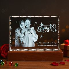 Chân dung 3d khối pha lê chữ nhật 3D-HCNVS-18